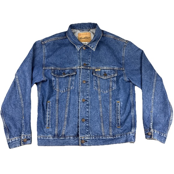 Levi Strauss Signature Standard Trucker Jean Denim Jacket Men's L Blue‎ - Picture 1 of 11